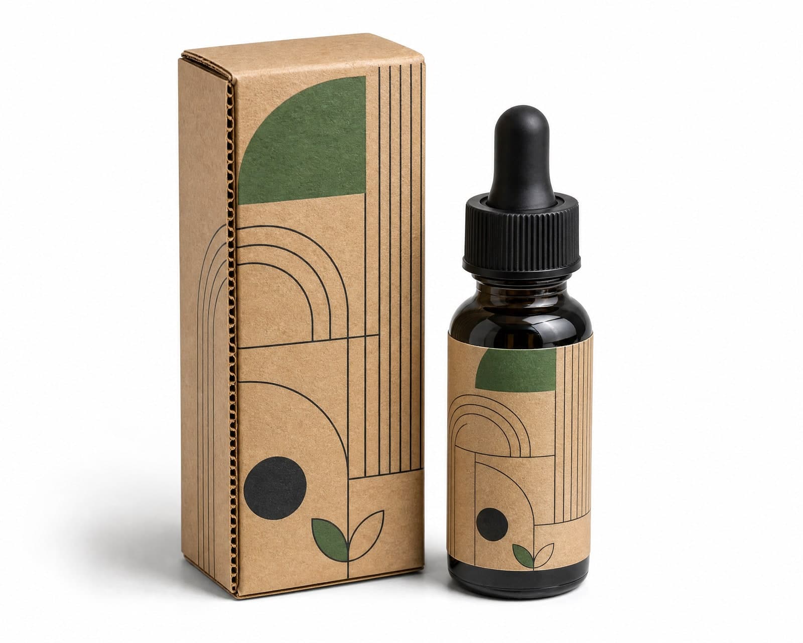 Kraft E-Liquid Bottle Boxes