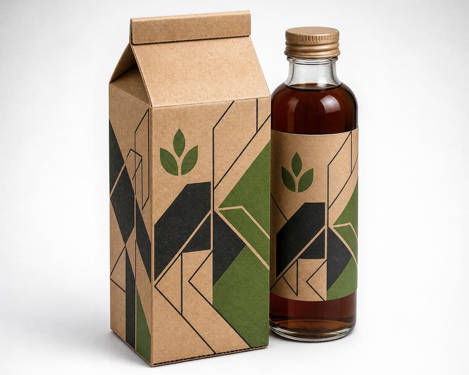 Kraft Syrup & Liquid Boxes